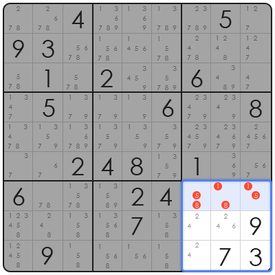 sudoku candidate identification